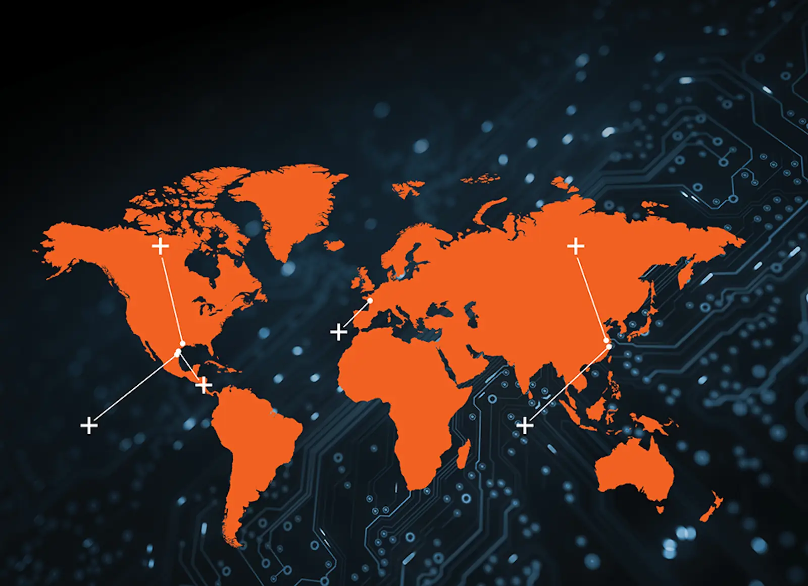 General Transmissions locations - world map